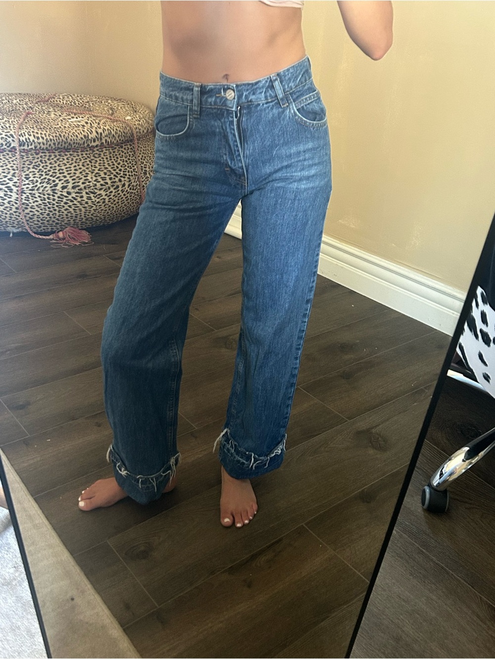 High-Rise Wide-Leg Women's Jeans in Classic Blue